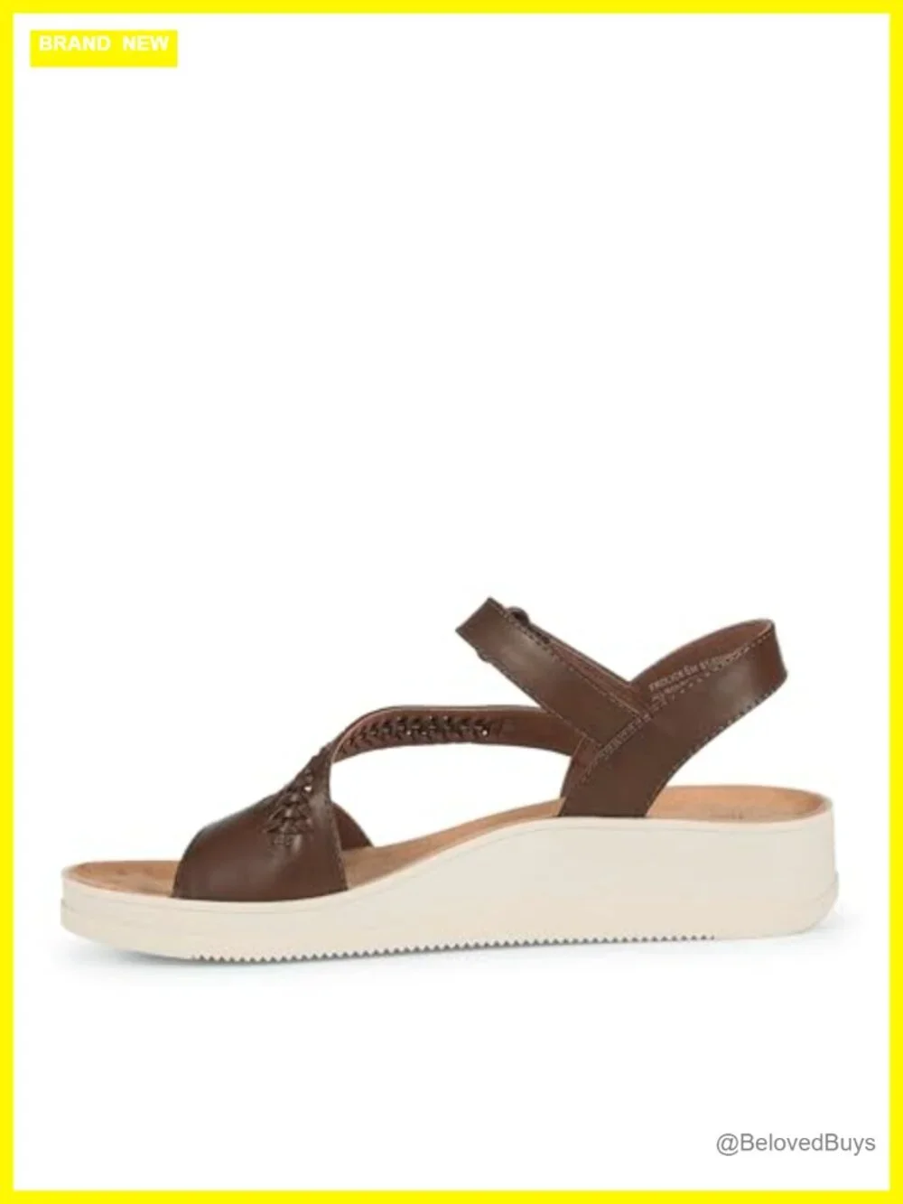 1.5in Wedge Sandals with Hook & Loop Closure - Lightweight & Slip-Resistant